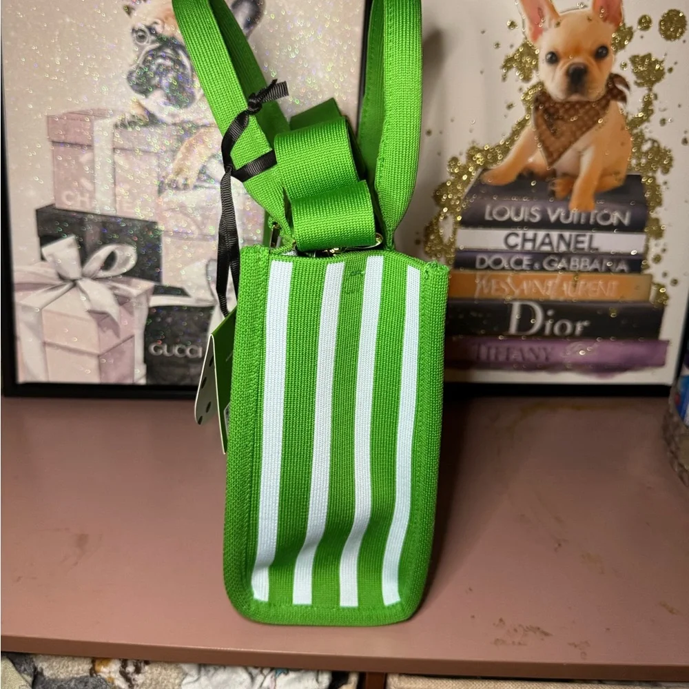 Kate Spade x Target Green Structured Tote with 4 Playful Charms & Card Case - Picture 4 of 8